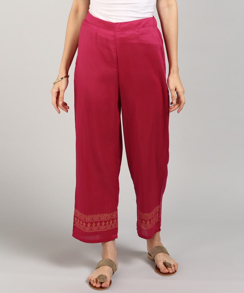 Pink Trousers - Buy Pink Trousers online in India