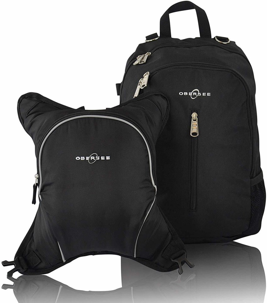 Obersee Rio Diaper Bag Backpack With Detachable Cooler Black Black CAT 5627 Backpack Diaper Bag Buy Baby Care Products in India Flipkart