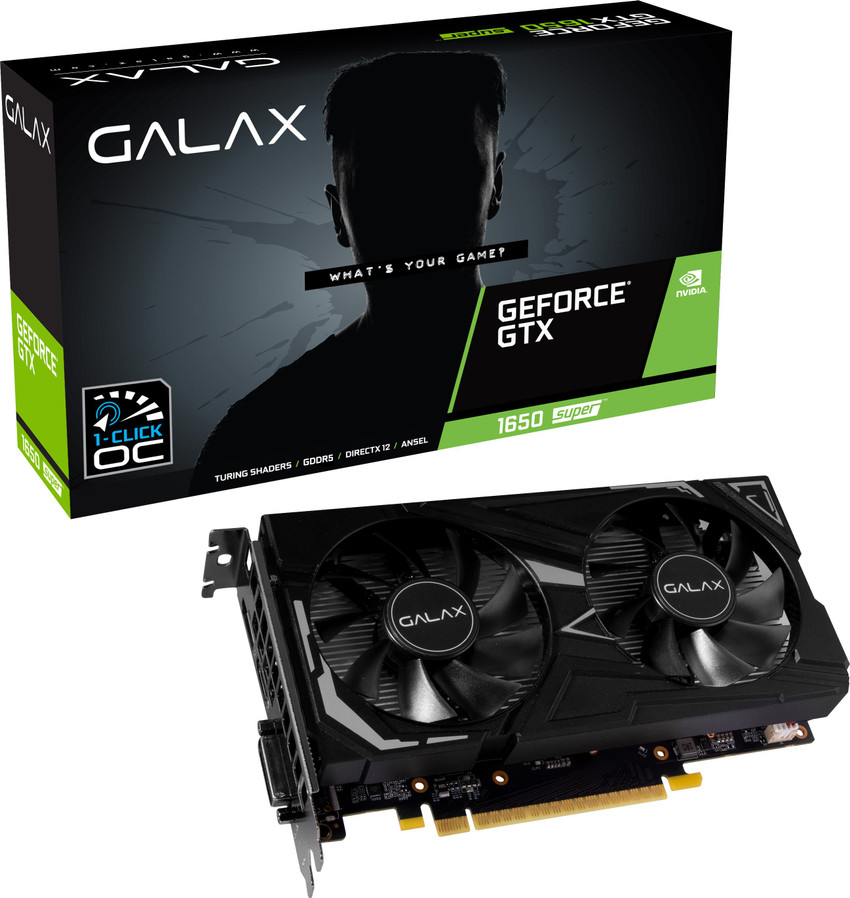 GALAX NVIDIA 1650 Super EX (1-Click OC) - 4GB GDDR6 128-bit DP