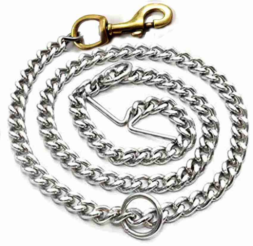 Stainless Steel Heavy Duty Dog Chain with Rope Handle Leash Chain for Big  Size Dogs (15,18,22mm) at Rs 130, Stainless Steel Dog Chain in Faridabad