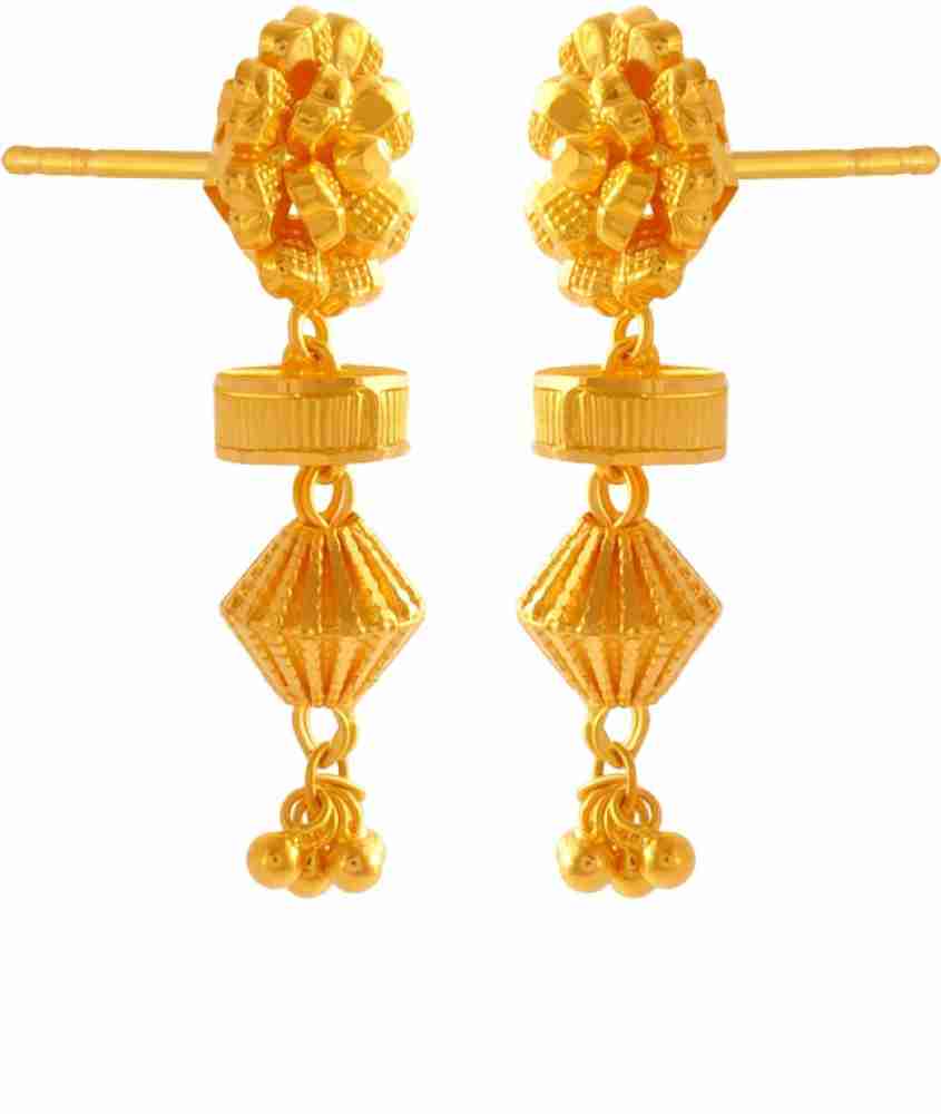 Gold earrings pc hot sale chandra jewellers