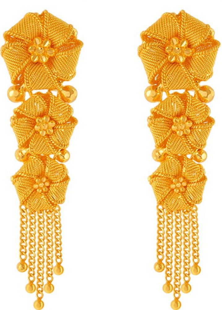 Buy Gold Jhumka Earrings Online  Latest Jhumki designs  PC Chandra  Jewellers
