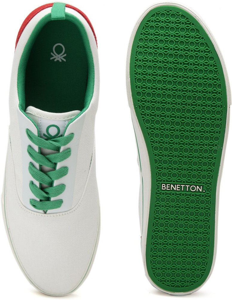 Benetton top white sneakers