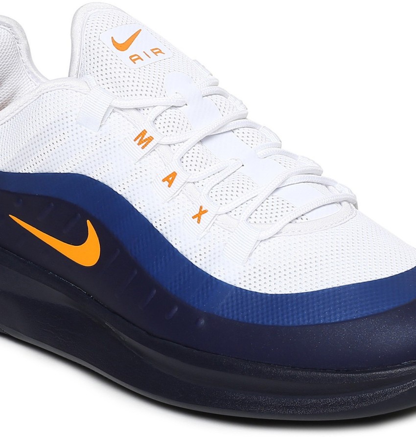 NIKE Men White Navy Colourblocked AIR MAX AXIS Sneakers Sneakers