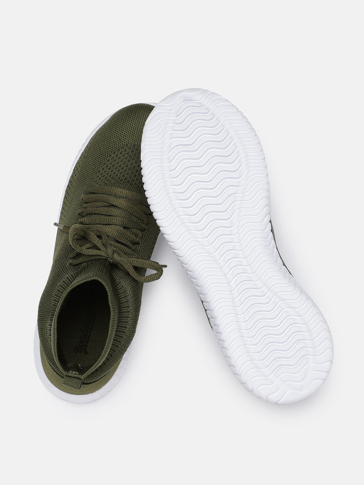 Roadster Women Olive Green Solid Mid Top Sneakers Sneakers For Women Buy Roadster Women Olive Green Solid Mid Top Sneakers Sneakers For Women Online at Best Price Shop Online for Footwears in