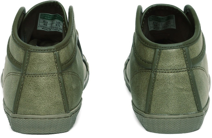 United colors of benetton olive sneakers discount