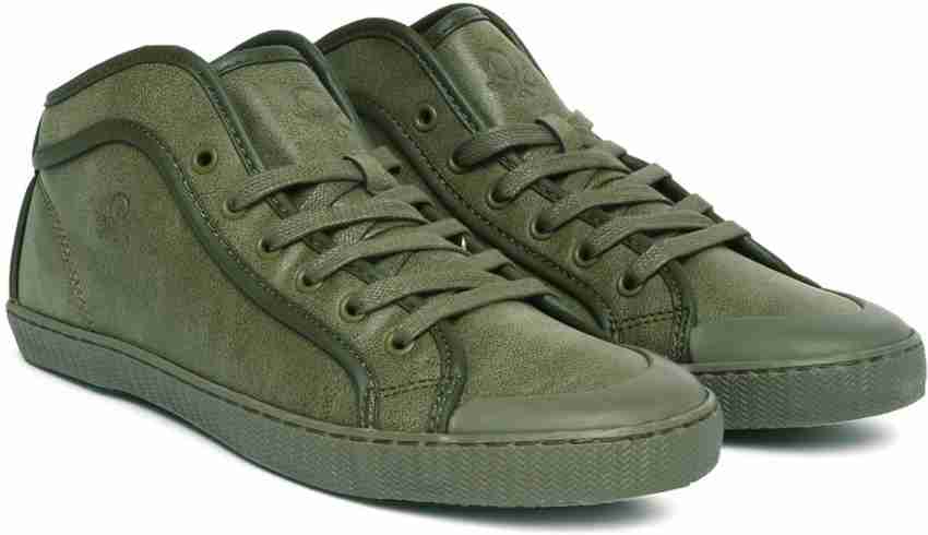 Benetton green shoes online
