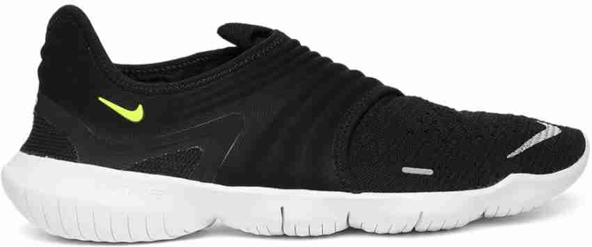 NIKE Black FREE RN FLYKNIT 3.0 Running Shoes For Men Buy NIKE