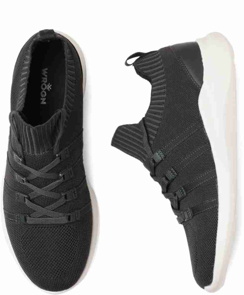 Wrogn men deals grey sneakers