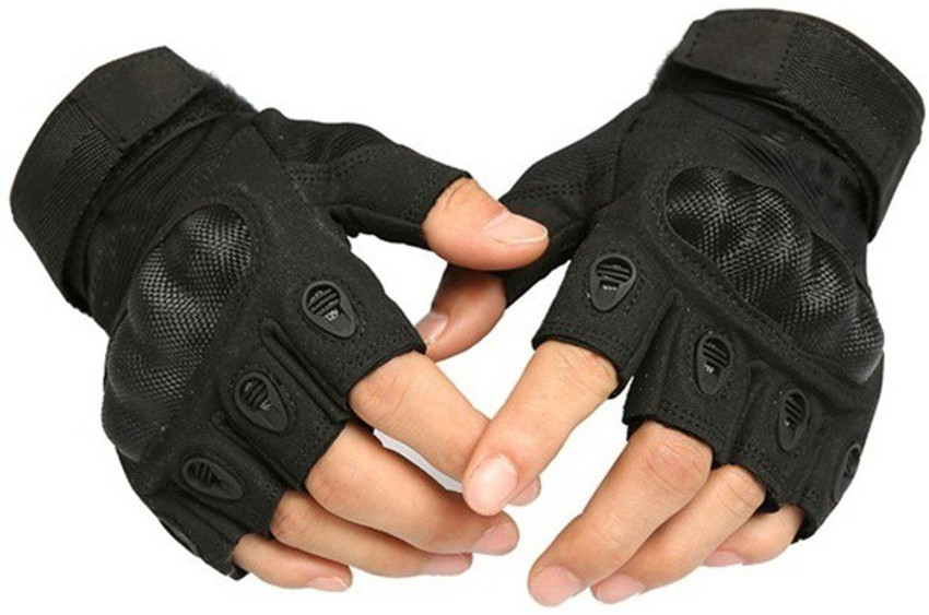 DreamPalace India Tactical Gloves Men Half finger Gloves Fiber
