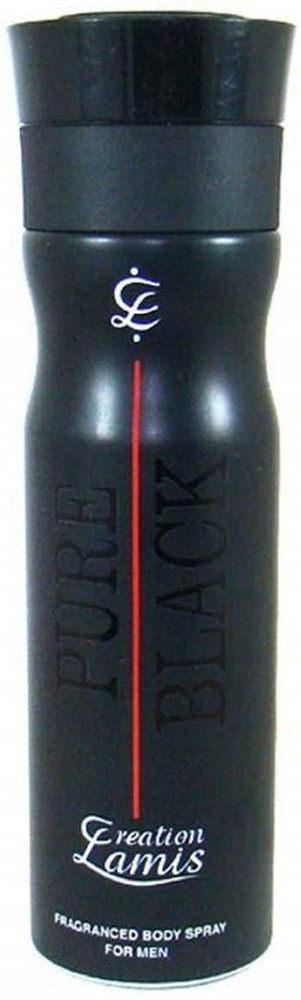 creation Lamis Pure Black Deodrant Body Spray for Men Body Spray