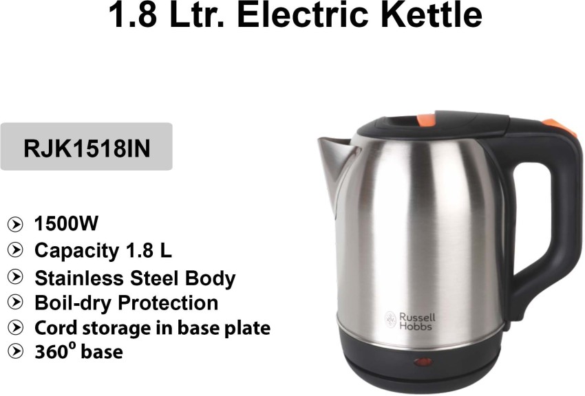 Russell Hobbs 1.8L Stainless Steel Electric Cordless Kettle