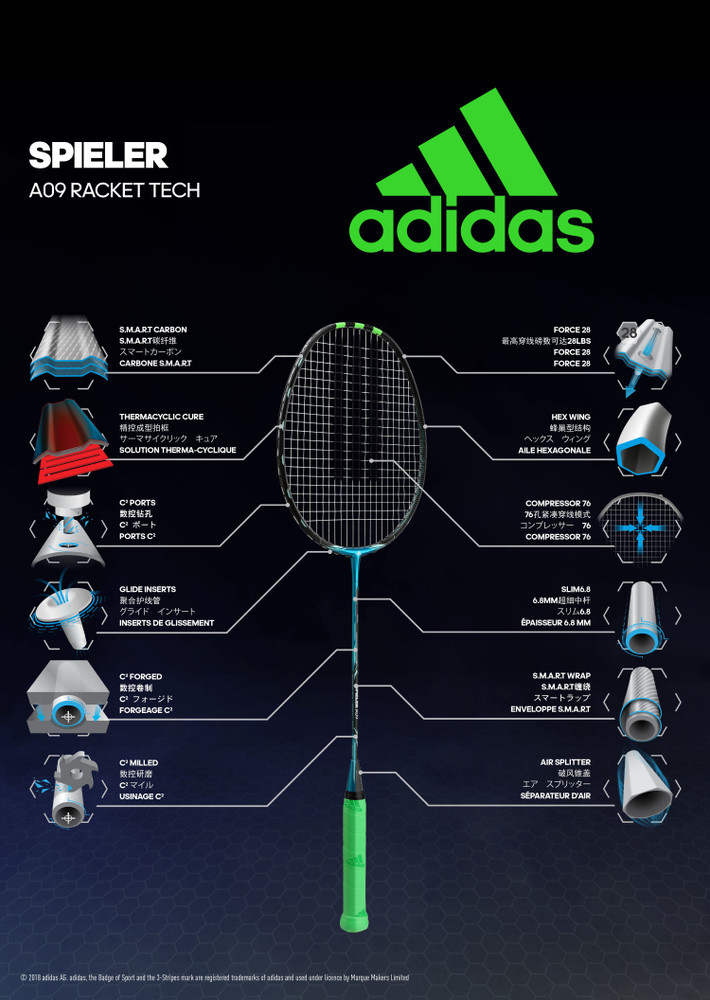 adidas badminton racket price