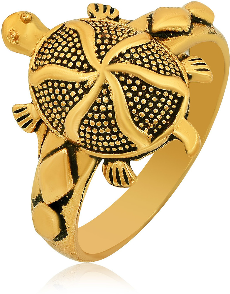 Gold tortoise top ring price