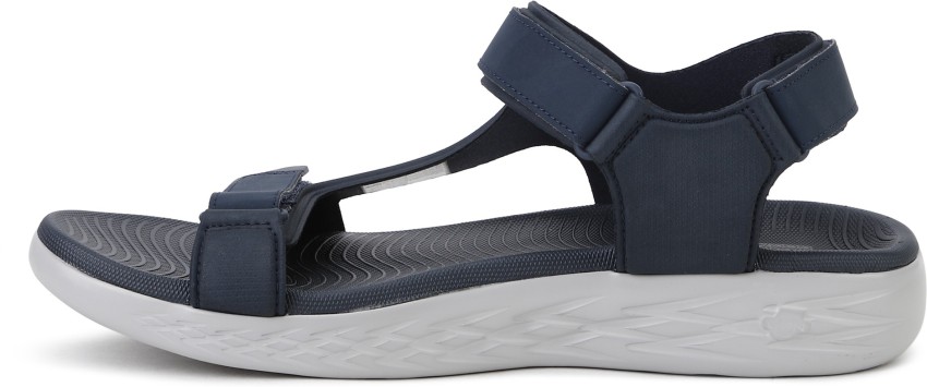 Skechers On-The-Go 600 Casual Navy Blue Sandals 55366-NVY - KICKS CREW