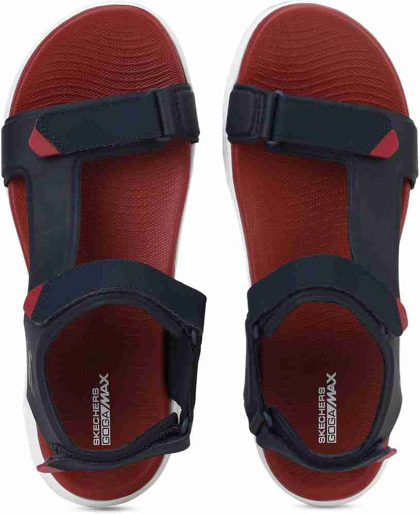 Skechers sandals cheap mens red