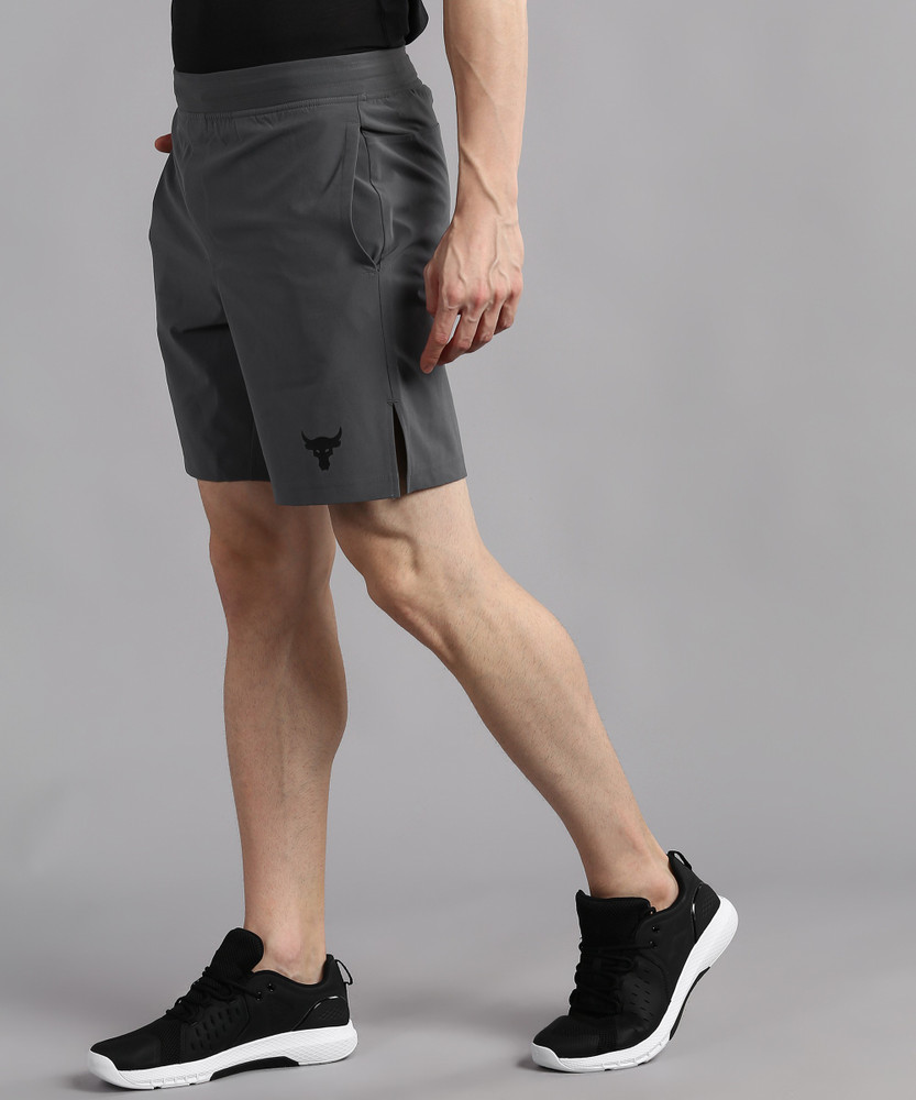 UNDER ARMOUR Solid Men Grey Sports Shorts