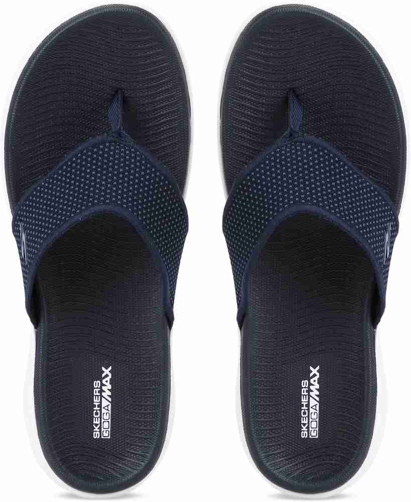 Skechers goga max flip flops mens store
