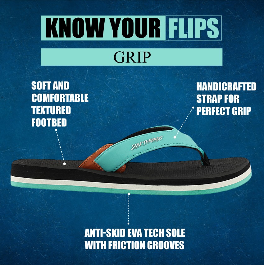 Grip best sale flip flops