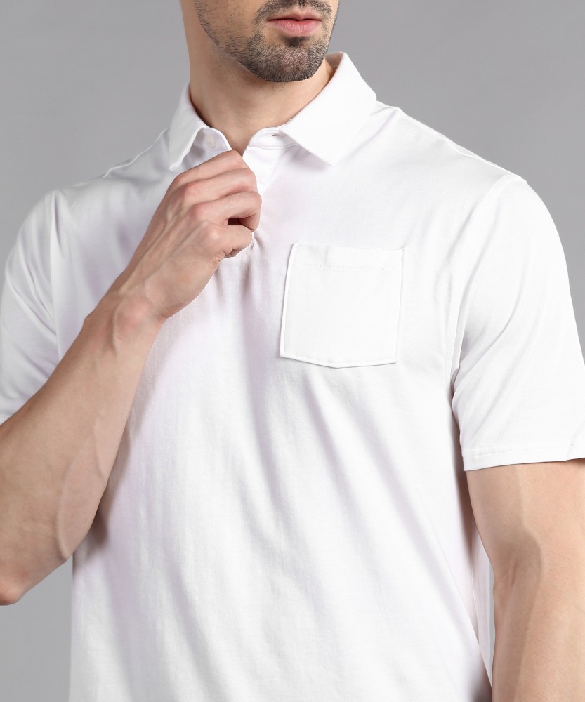 UNDER ARMOUR Solid Men Polo Neck White T-Shirt - Buy UNDER ARMOUR