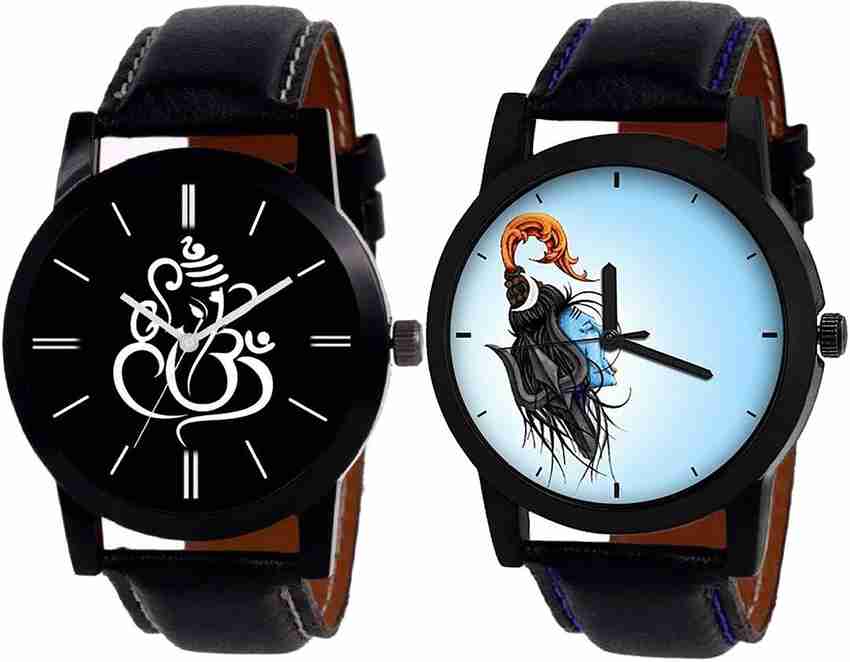 NIKOLA combo watch Analog Watch For Girls Buy NIKOLA combo watch Analog Watch For Girls New Branded Ganpati And Mahadev Analogue Black Color Boys And Men Watch B27 B22