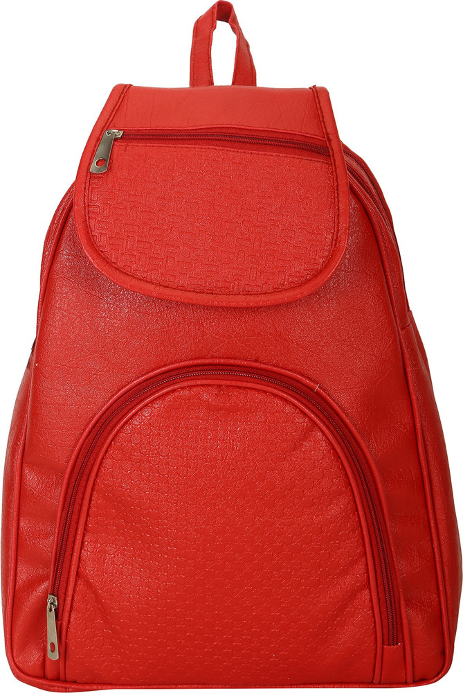 Red color backpack on sale