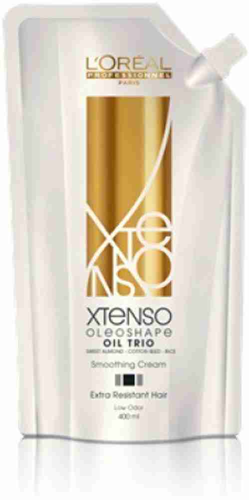 L Oreal Paris Loreal Professional Paris Xtenso Oleo Shape Oil Trio Sweet Almond Cotton Seed Rice Smoothing Cream Extra Resistant Hair 400 ml Price in India Buy L Oreal Paris Loreal Professional Paris