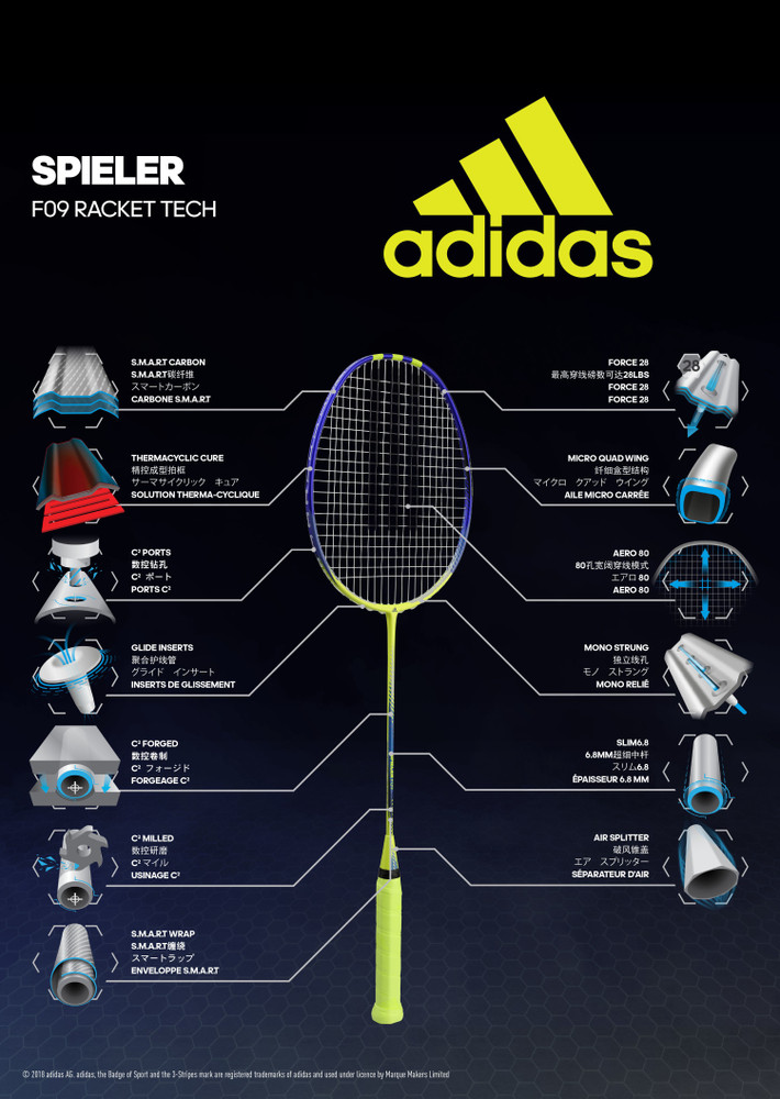 adidas badminton racket price