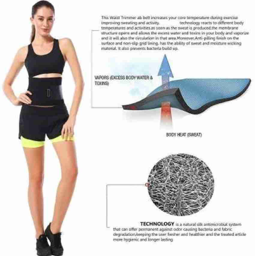  Shapewear for Women Men Tummy Training Belt Ab Workout Burn  Stomach Fat Increases Abdominal Heat Body Buildin Black : Sports & Outdoors