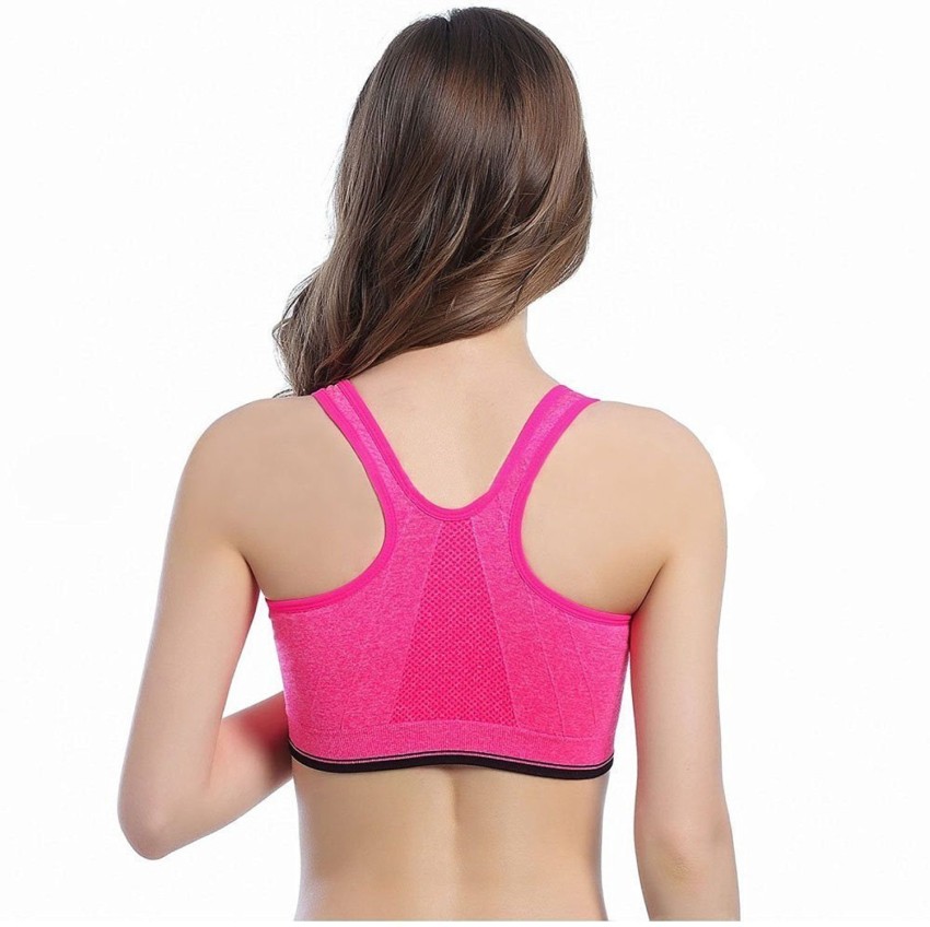 Women's Yoga Sports Underwear Suit Solid High Elastic Anti-expose Racerback  Push Up Bra With Hip Lifting Briefs Two-piece Set – buy the best products