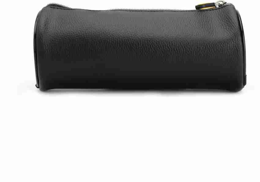 Flying Spirit Black Leather Extra Small Pencil Case