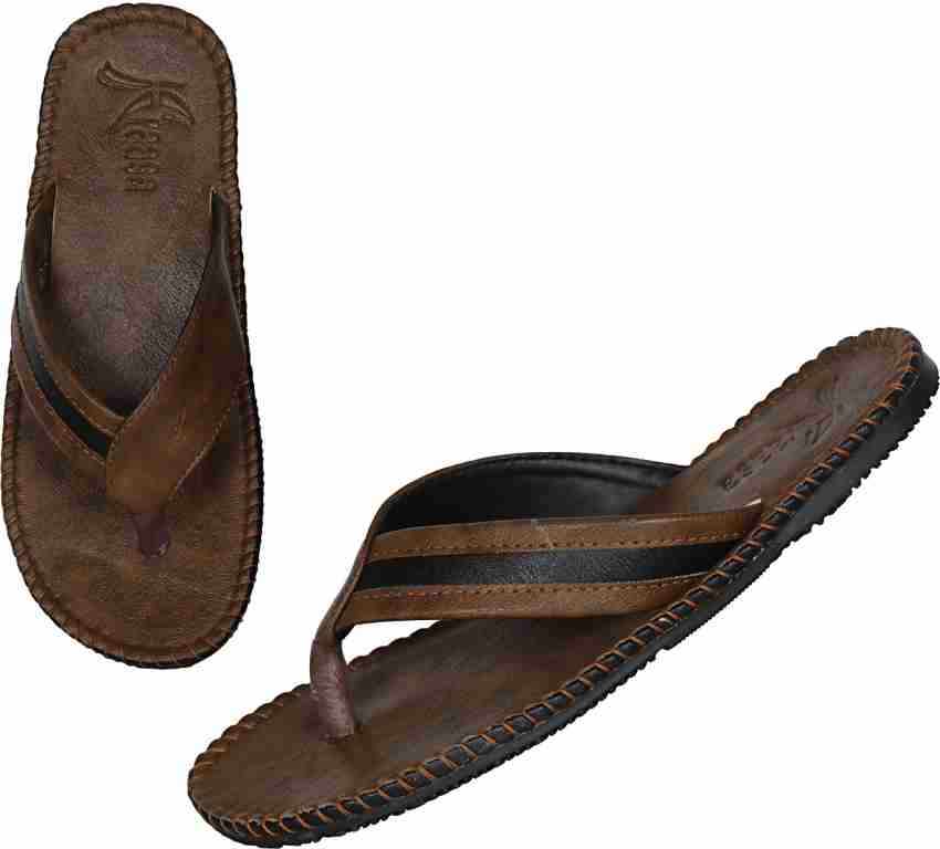 Camel leather online slippers