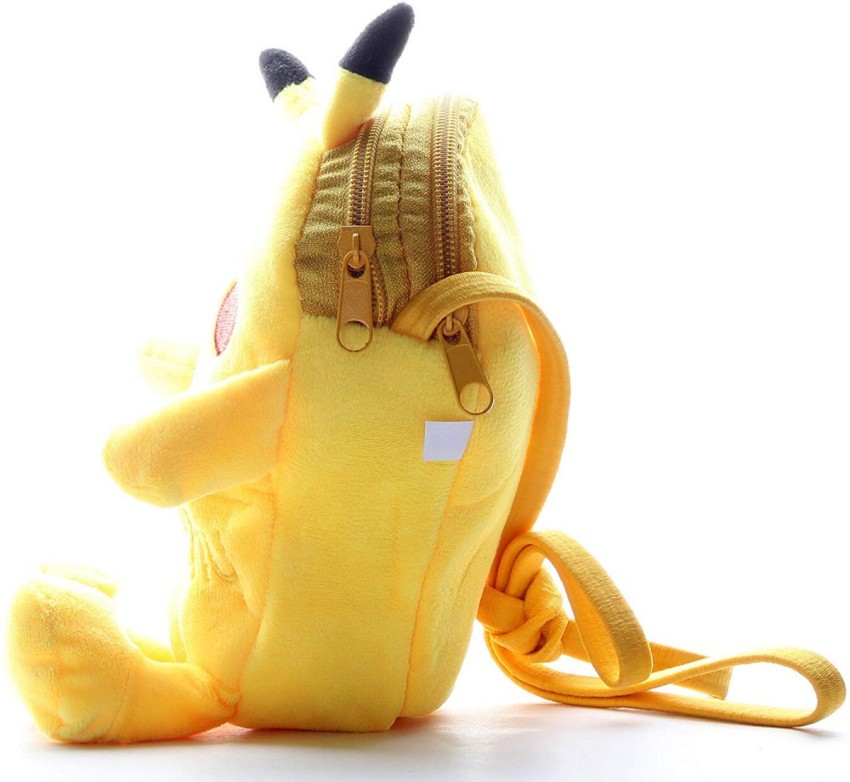 POKEMON PIKACHU CHARACTER SOFT TOY SCHOOL BAG BACKPACK 40 cm TALL ZIPPED  POUCH