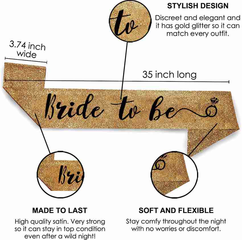 Glitter outlet bride sash