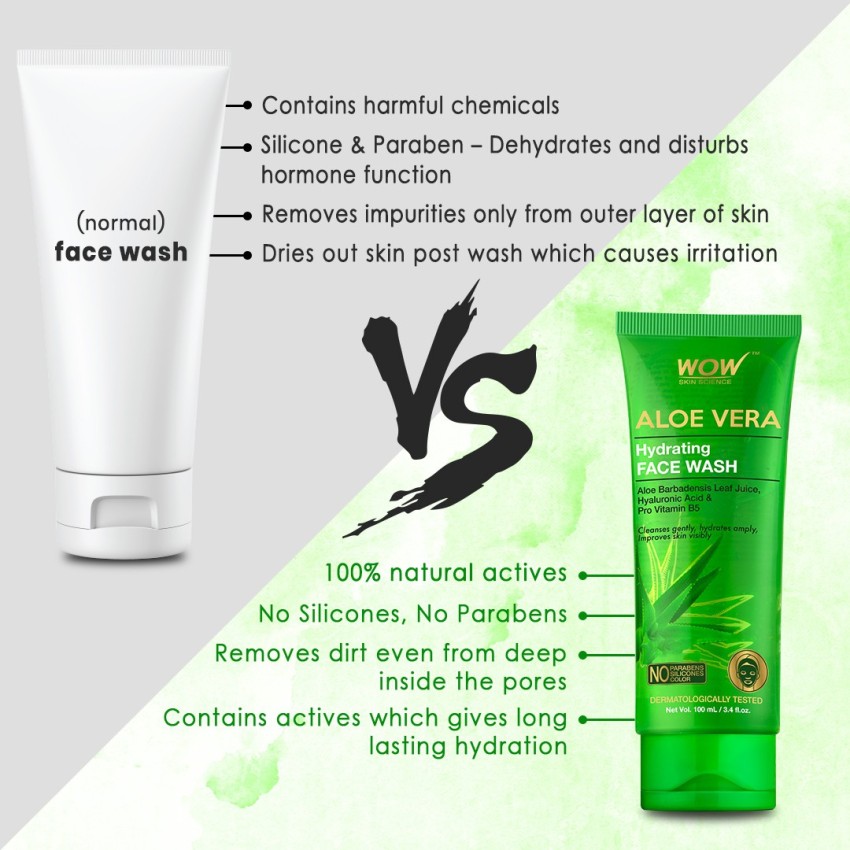 Wow aloe deals vera face wash