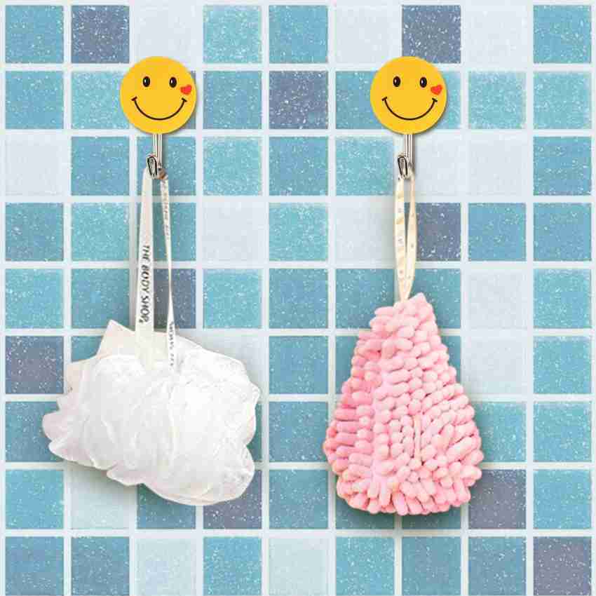 YTM Small Size Smiley self adhesive hooks wall hooks hanging Hook 15 Price  in India - Buy YTM Small Size Smiley self adhesive hooks wall hooks hanging  Hook 15 online at