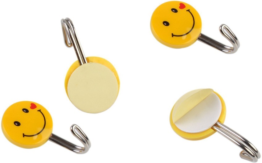 YTM Small Size Smiley self adhesive hooks wall hooks hanging Hook 25 Price  in India - Buy YTM Small Size Smiley self adhesive hooks wall hooks hanging  Hook 25 online at