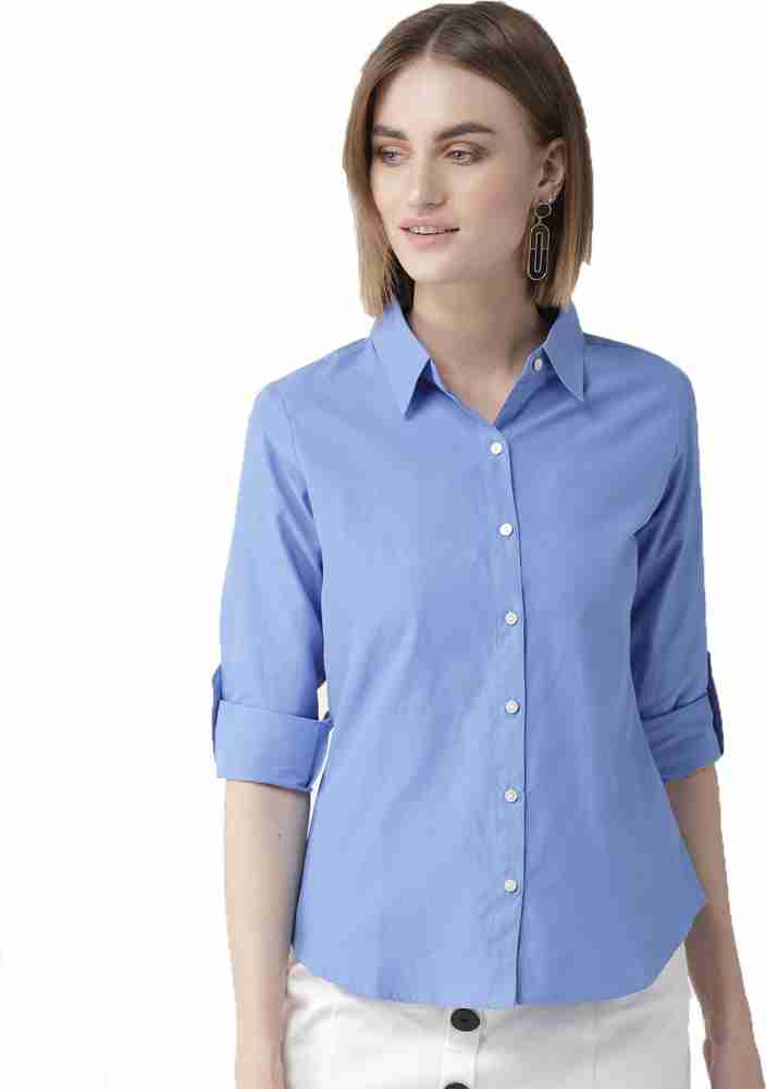 womens sky blue shirt