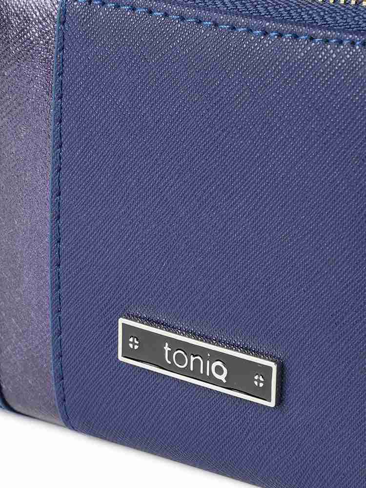 toniQ Women Casual Blue Artificial Leather Wallet Blue Price in
