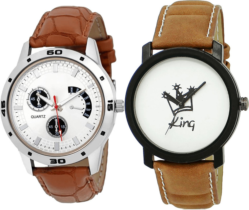 TIMENTER combo watch Analog Watch For Men Buy TIMENTER combo watch Analog Watch For Men Contemporary Italian Designer King Analogue Brown Color Boys Watch B52 BL46.18 Combo Of 2