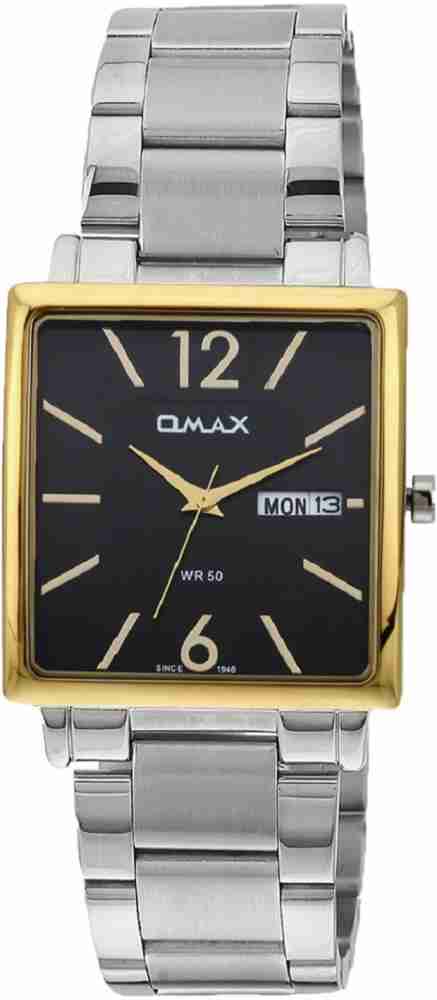 Omax watch stainless online steel back