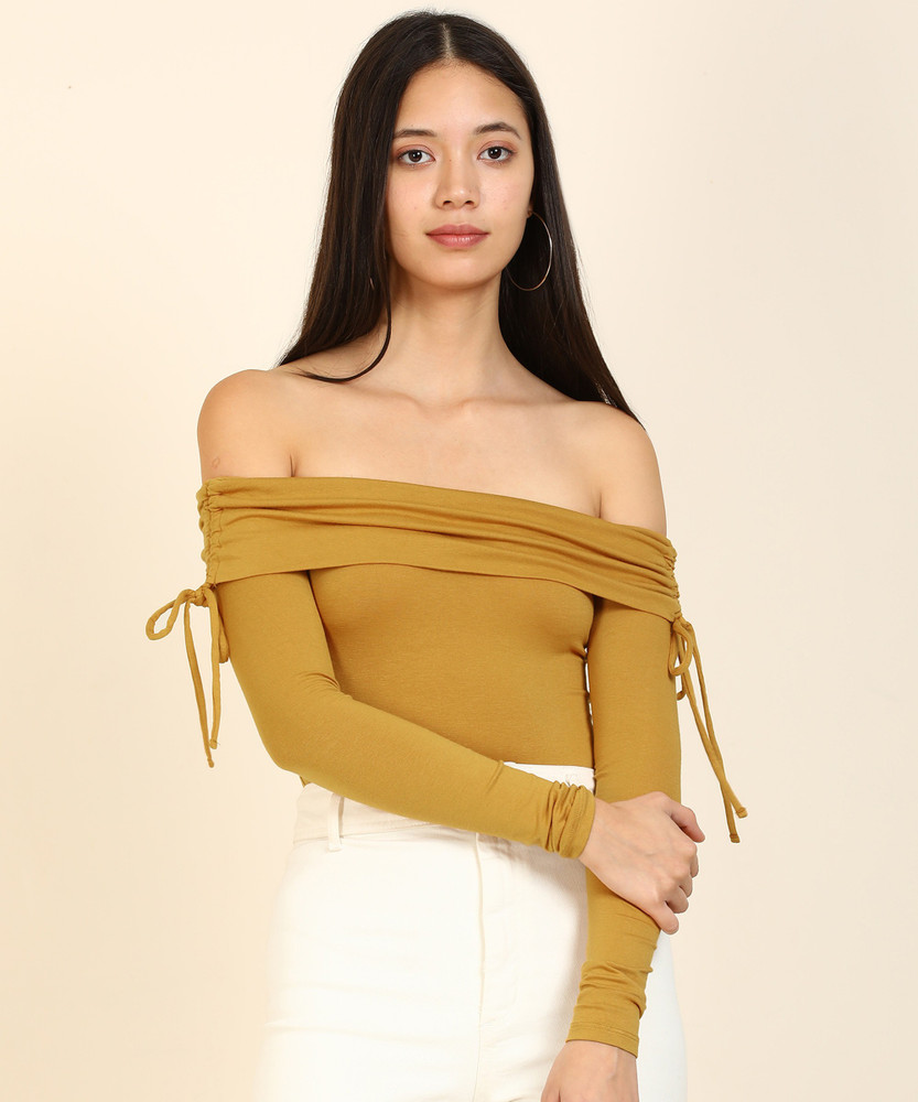 forever 21 yellow off shoulder top