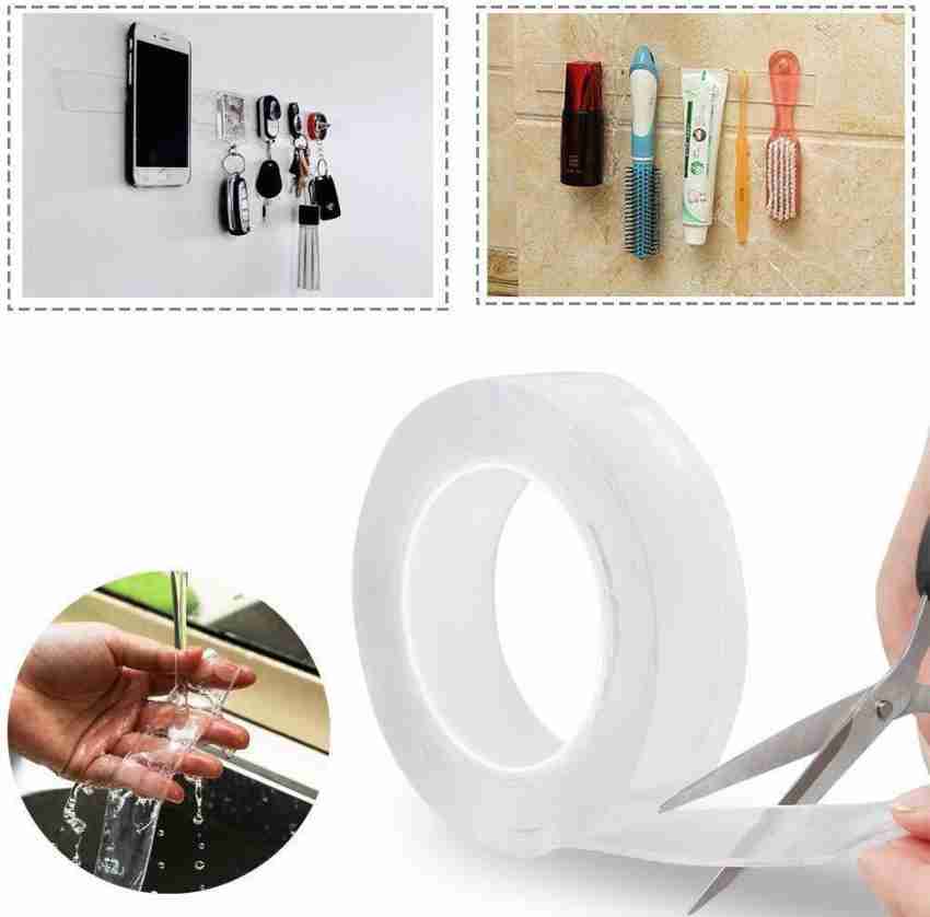 Buy KANBI Nano Tape Adhesive Double Side Tape for Walls, Reusable Traceless  Nano Double Sided Tape (3 Meter) Strong Sticky Strips (2) Online at Best  Prices in India - JioMart.
