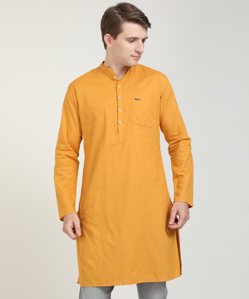 PETER ENGLAND Men Solid Straight Kurta Buy PETER ENGLAND Men