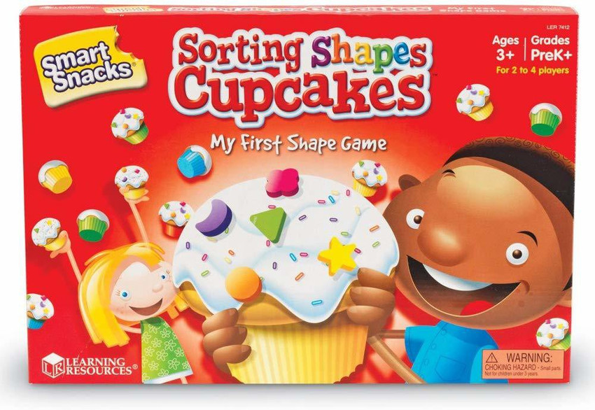 LEARNING RESOURCES Smart Snacks Shape Sorting Cupcakes Game Price