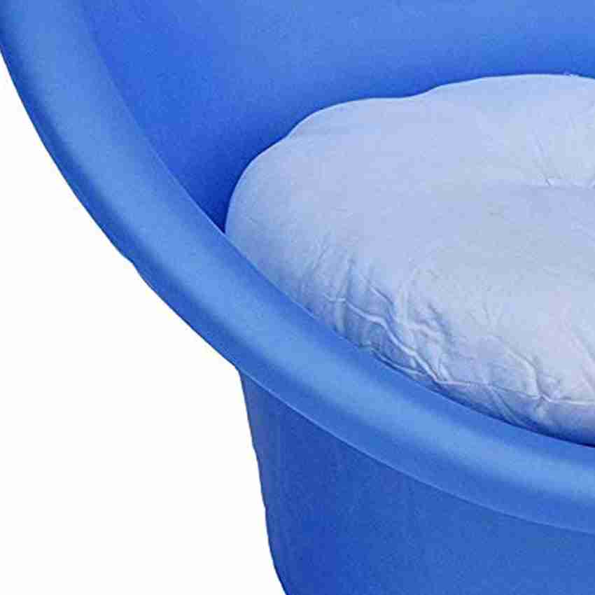 MIJHA Tub Chair with Complimentary Cushions Set of 02 Plastic