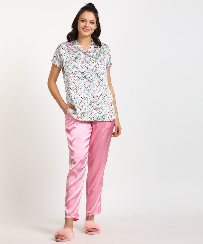 SWEET DREAMS Women Printed Multicolor Night Suit Set Price in India Buy SWEET DREAMS Women Printed Multicolor Night Suit Set at Flipkart Night Suit Set