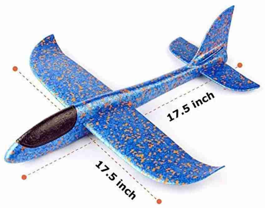 Toys World Foam Glider Airplane Outdoor Paper Plane Sports Easy Assemble Manual Throwing Fun Challenging Toy Aerobatic Airplane Model Foam Folding Plane Aircraft. Foam Glider Airplane Outdoor Paper Pl...
