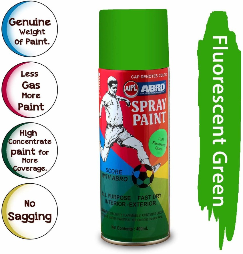 ABRO 1003 FLUORESCENT GREEN MULTIPURPOSE SPRAY PAINT PACK OF  1 