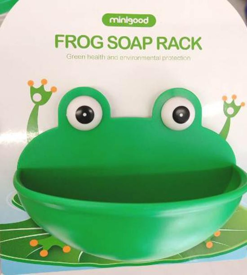 Soap Drain Dish Rack Holder, Frog Sponge Holder, Bathroom Organizer